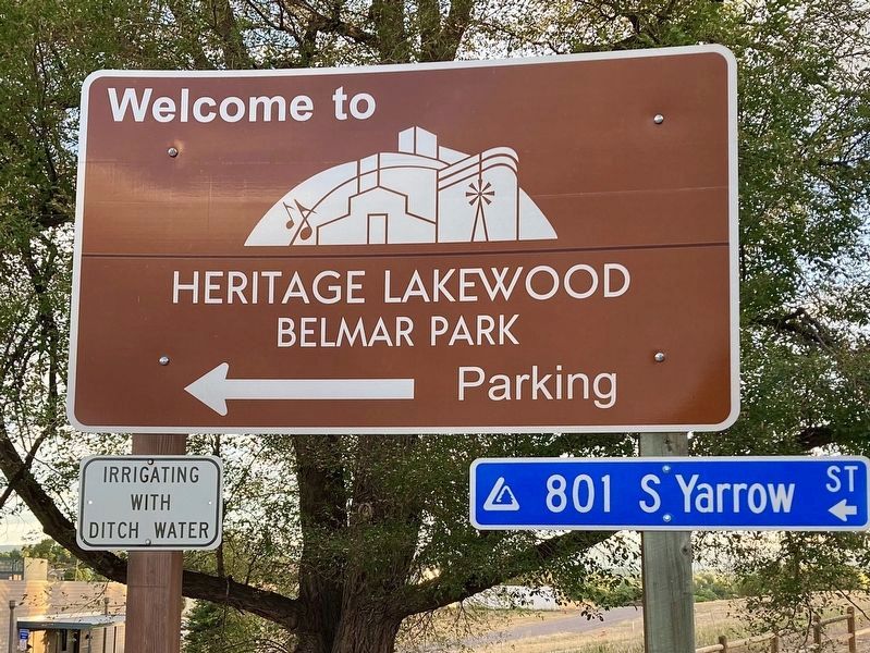 Belmar Park street sign image. Click for full size.