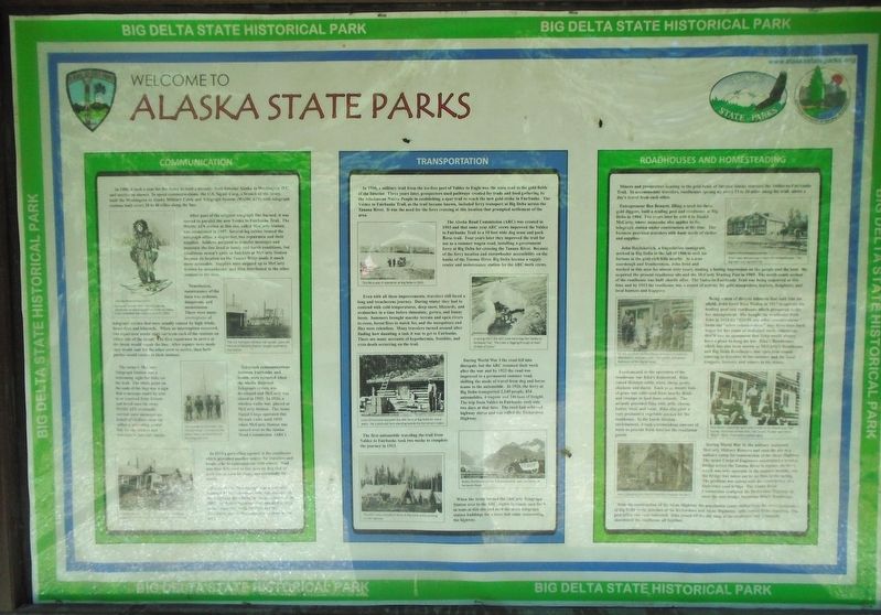 Welcome to Alaska State Parks Marker. Click for full size. Welcome to Alaska State Parks Marker image. Click for full size.