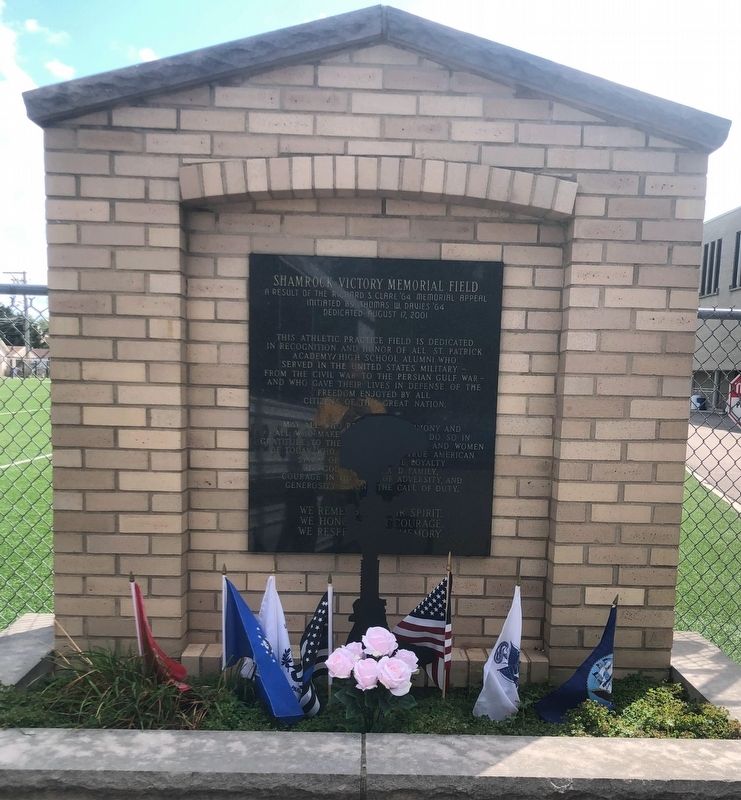 Shamrock Victory Memorial Field Marker. Click for full size. Shamrock Victory Memorial Field Marker image. Click for full size.