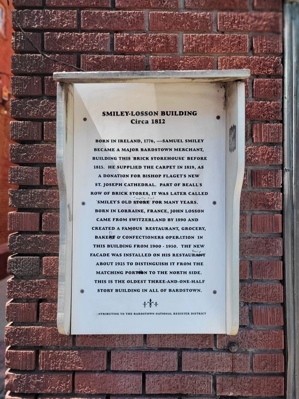 Smiley-Losson Building Marker. Click for full size. Smiley-Losson Building Marker image. Click for full size.