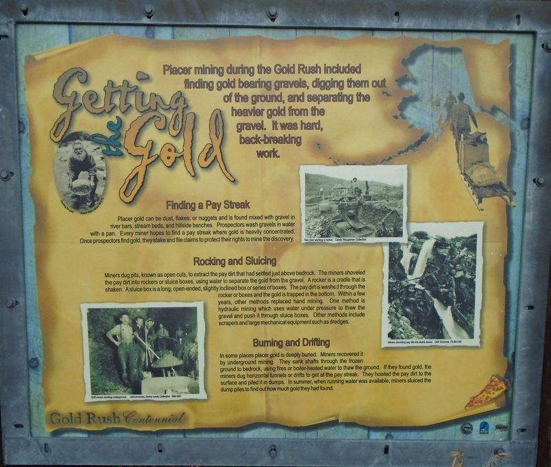 Getting the Gold Marker. Click for full size. Getting the Gold Marker image. Click for full size.