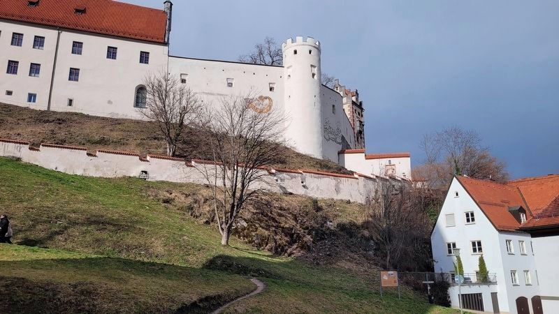 The view of the castle from below. Click for full size. The view of the castle from below image. Click for full size.
