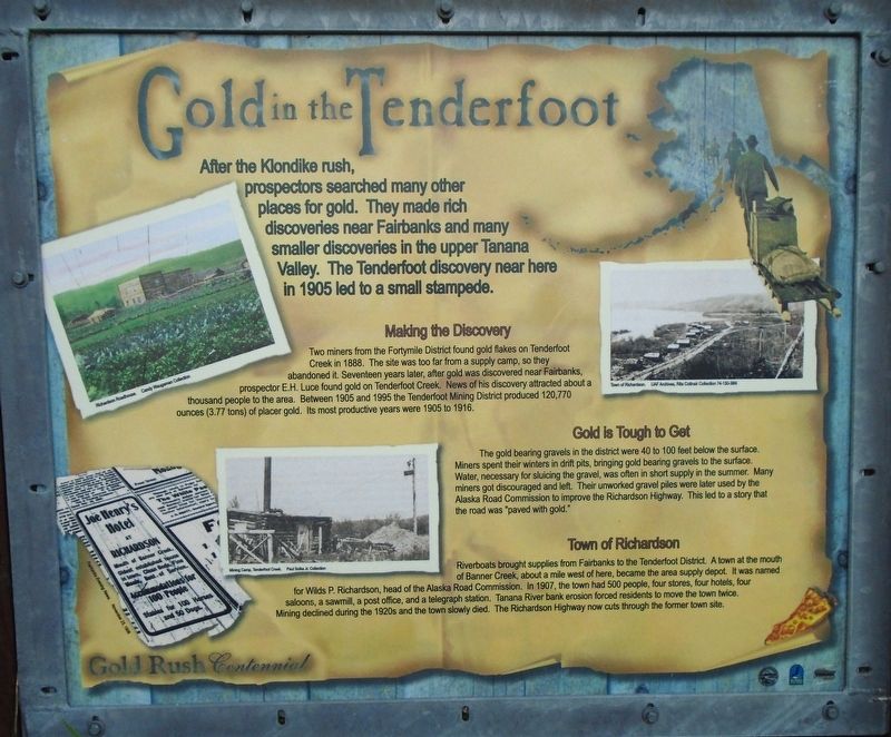 Gold in the Tenderfoot Marker. Click for full size. Gold in the Tenderfoot Marker image. Click for full size.