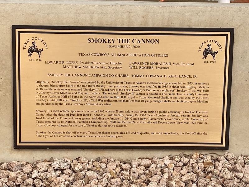 Smokey the Cannon Marker image. Click for full size.