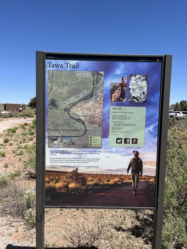 Tawa Trail Marker. Click for full size. Tawa Trail Marker image. Click for full size.