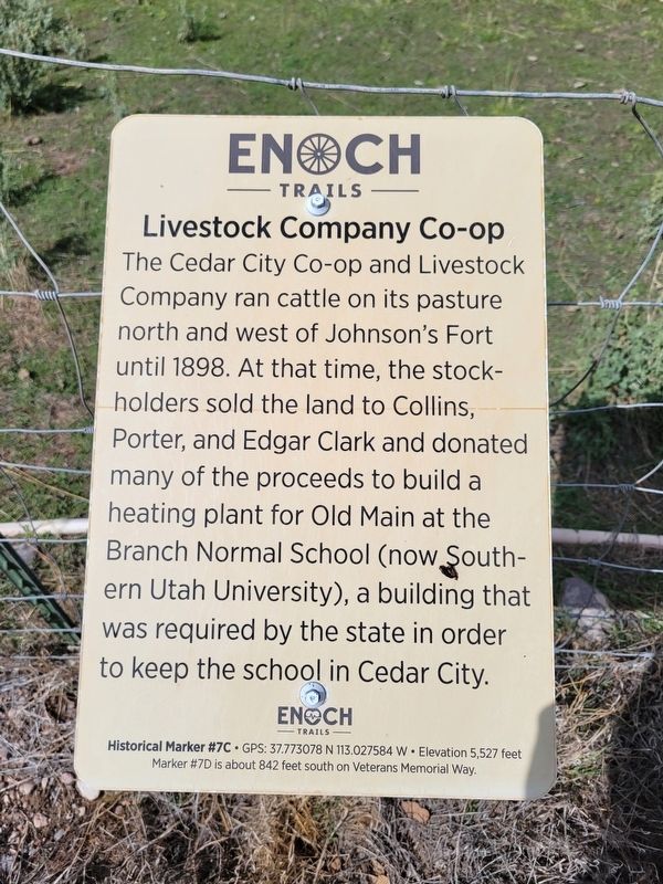 Livestock Company Co-op Marker. Click for full size. Livestock Company Co-op Marker image. Click for full size.