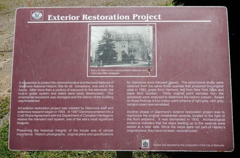Exterior Restoration Project Marker image. Click for full size.