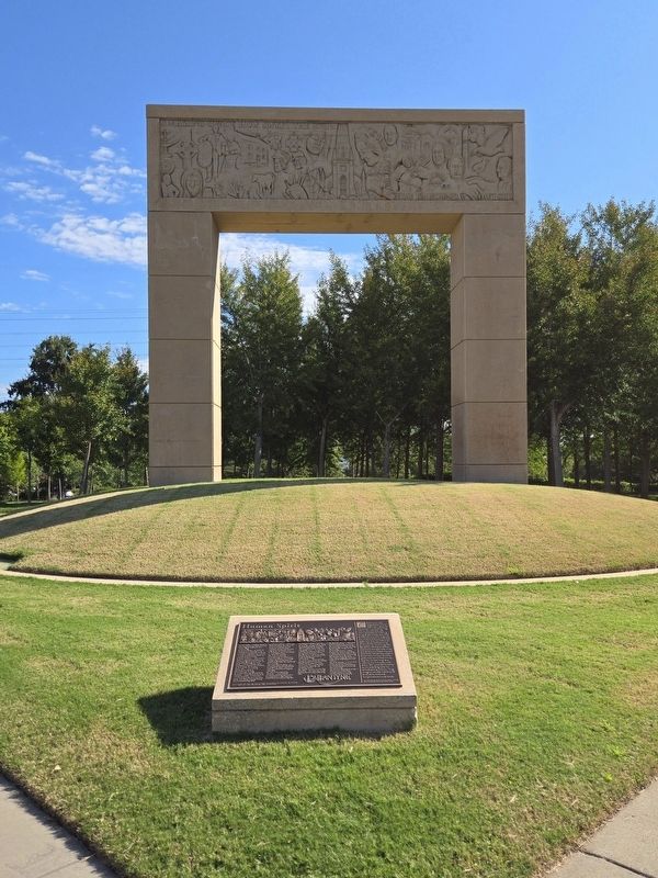 Human Spirit Marker and archway.. Click for full size. Human Spirit Marker and archway. image. Click for full size.