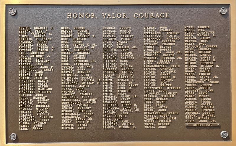 Herminie World War II Honor Roll Marker image. Click for full size.