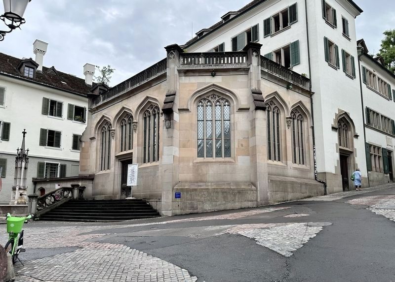 Grossmünsterkapelle and Marker. Click for full size. Grossmünsterkapelle and Marker image. Click for full size.