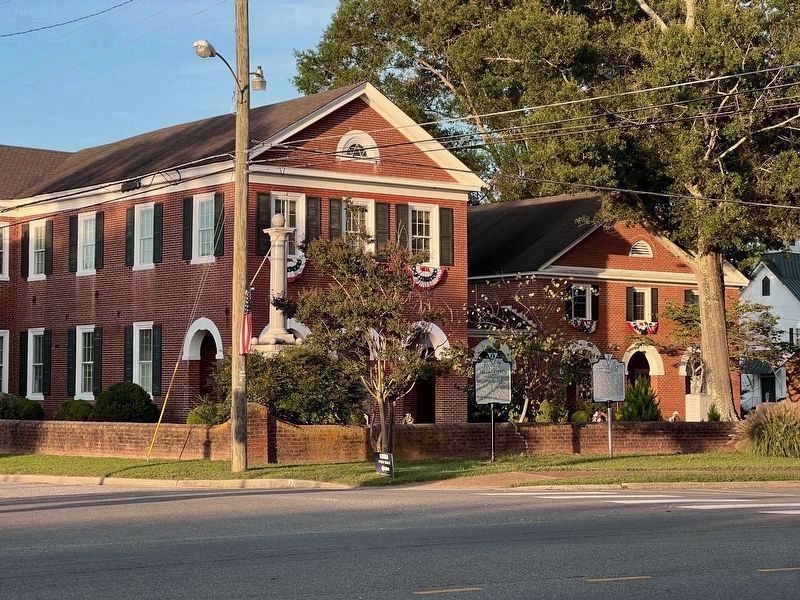 Antioch Baptist Church and Middlesex County Courthouse Markers. Click for full size. Antioch Baptist Church and Middlesex County Courthouse Markers image. Click for full size.