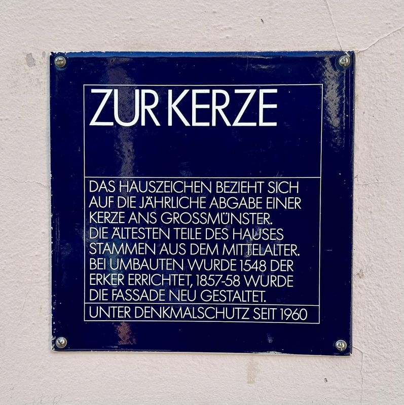 Zur Kerze Marker. Click for full size. Zur Kerze Marker image. Click for full size.
