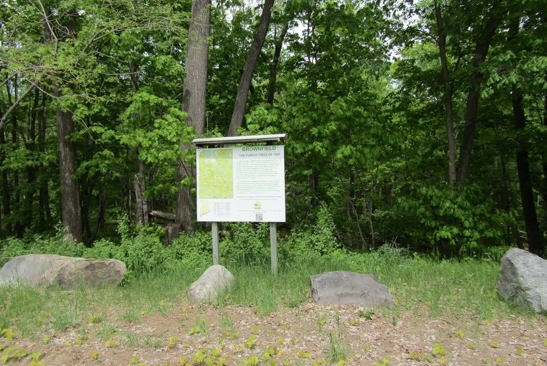 Brownfield Forest Fires Marker. Click for full size. Brownfield Forest Fires Marker image. Click for full size.