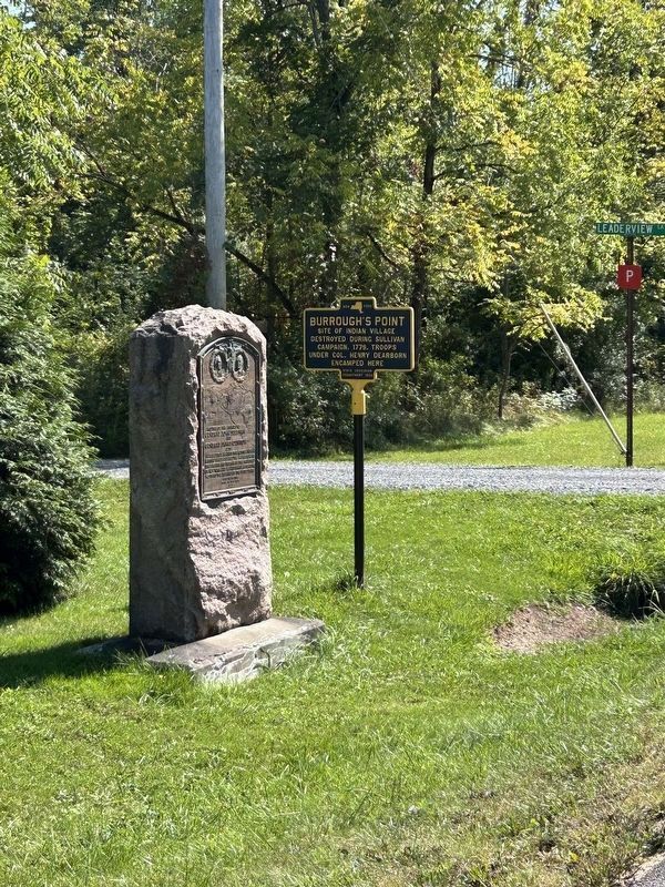 Routes of the Armies Marker <br> and Burrough's Point Marker. Click for full size. Routes of the Armies Marker <br> and Burrough's Point Marker image. Click for full size.