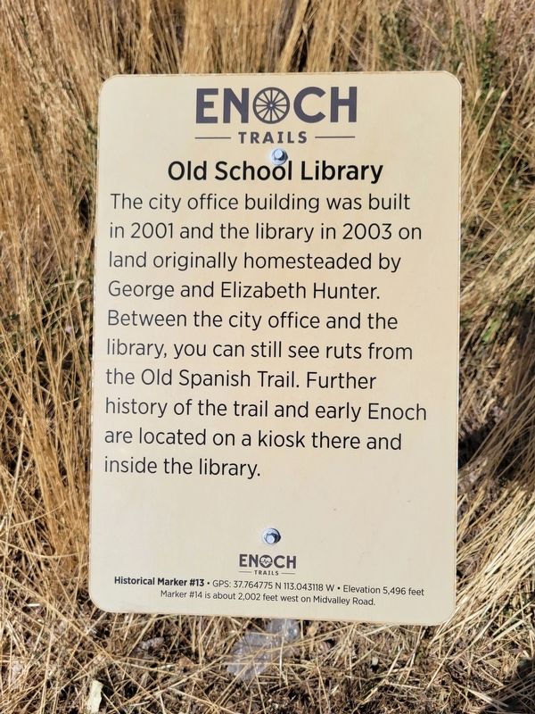 Old School Library Marker image. Click for full size.