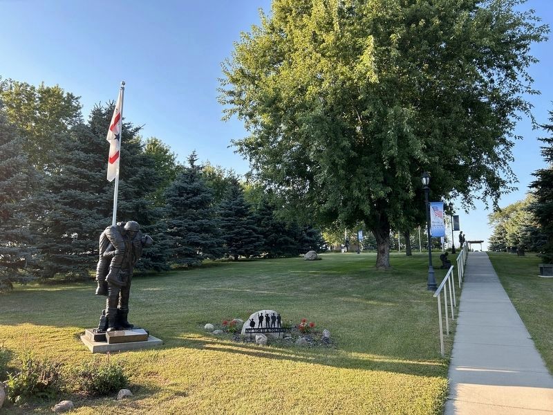 Reflections Memorial Park & Walk of Honor, from the south image. Click for full size.