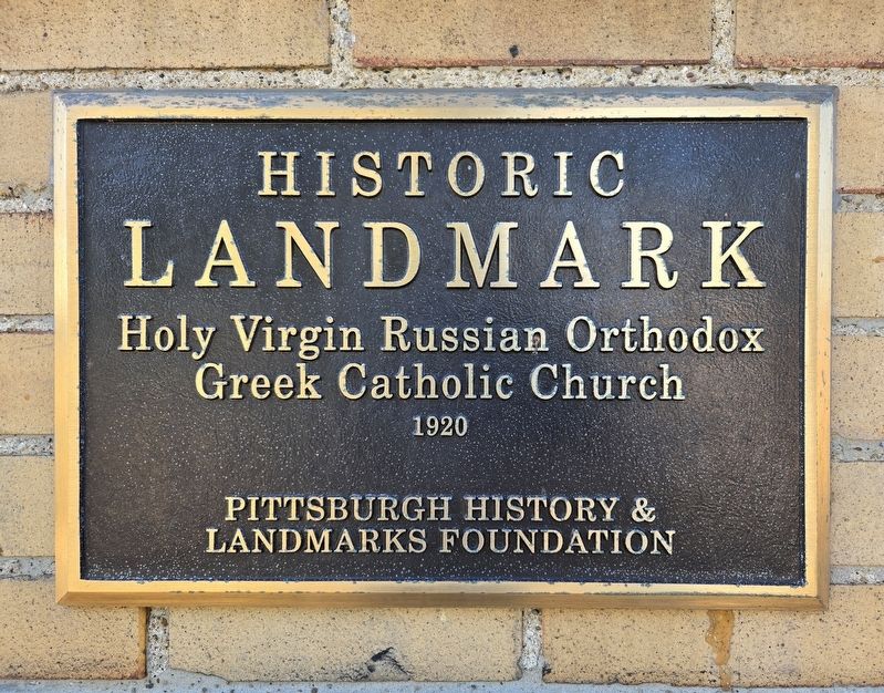 Holy Virgin Russian Orthodox Greek Catholic Church Marker image. Click for full size.