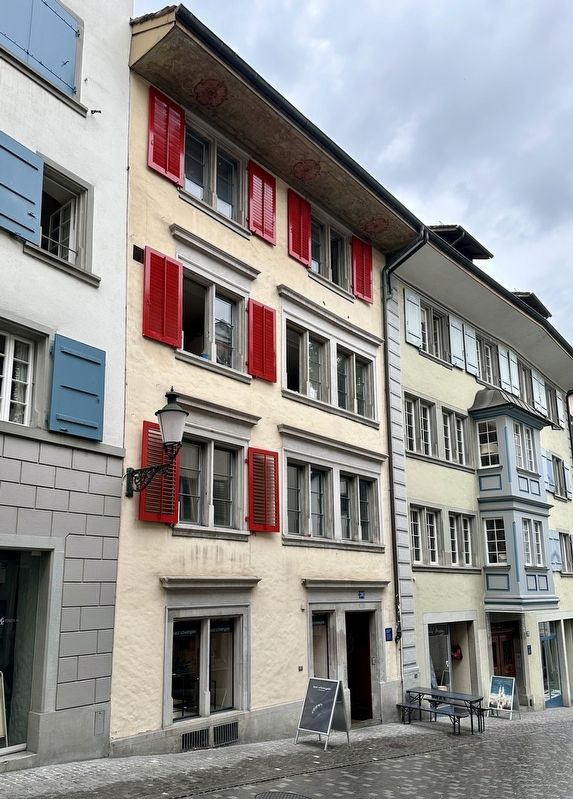 Zum Kleinen Paradies Building and Marker. Click for full size. Zum Kleinen Paradies Building and Marker image. Click for full size.