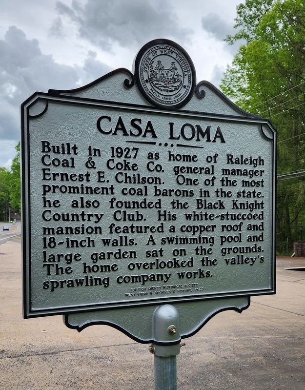 Casa Loma Marker (obverse). Click for full size. Casa Loma Marker (obverse) image. Click for full size.