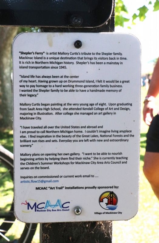 Shepler's Ferry Marker. Click for full size. Shepler's Ferry Marker image. Click for full size.
