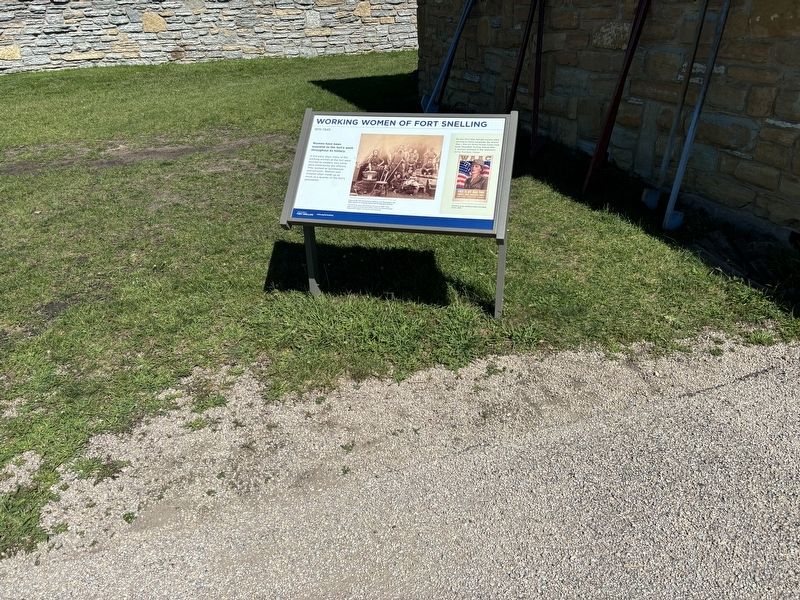 Working Women of Fort Snelling Marker. Click for full size. Working Women of Fort Snelling Marker image. Click for full size.