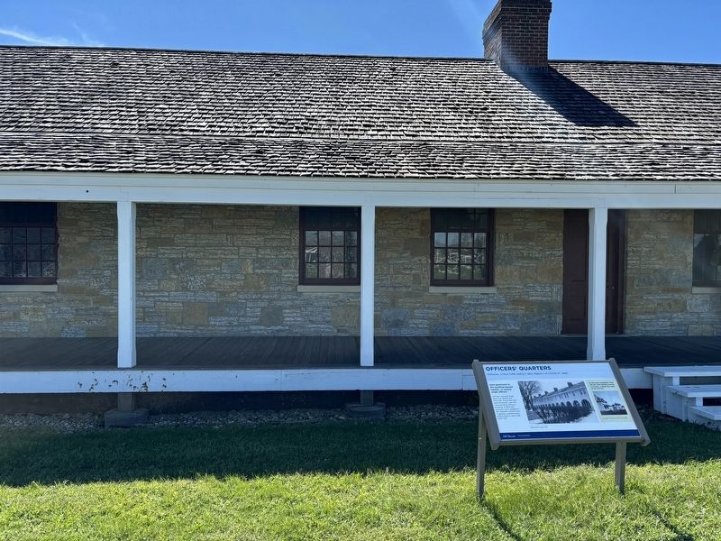 Officers’ Quarters Marker. Click for full size. Officers’ Quarters Marker image. Click for full size.