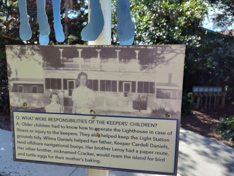 Q: What Were Responsibilities Of The Keepers' Children? Marker image. Click for full size.
