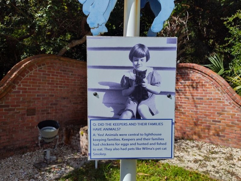 Q: Did The Keepers And Their Families Have Animals? Marker image. Click for full size.
