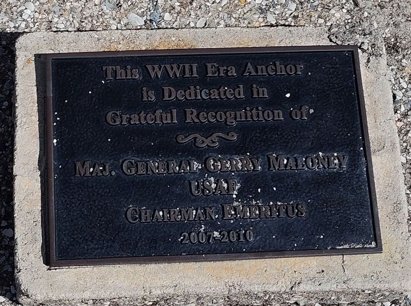 WWII Era Anchor Marker image. Click for full size.