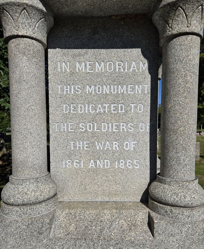 Civil War Monument, Chartiers Cemetery Marker. Click for full size. Civil War Monument, Chartiers Cemetery Marker image. Click for full size.