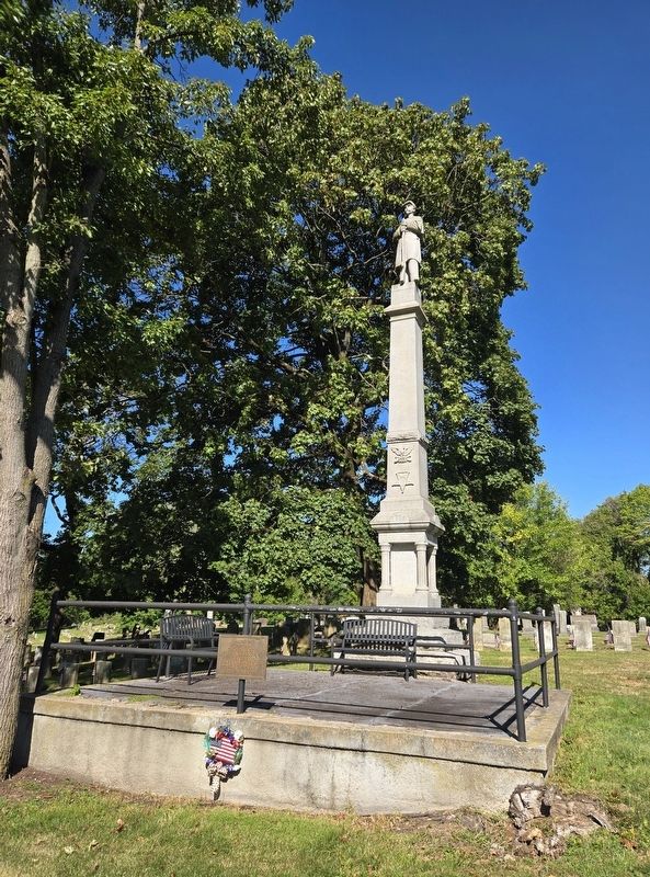 Civil War Monument, Chartiers Cemetery Marker. Click for full size. Civil War Monument, Chartiers Cemetery Marker image. Click for full size.