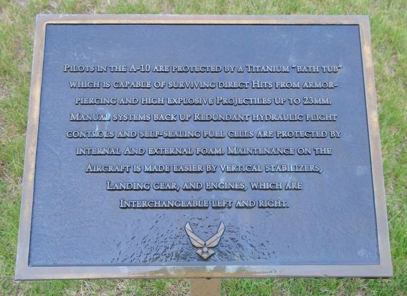 Fairchild-Republic A-10A "Thunderbolt II" Marker. Click for full size. Fairchild-Republic A-10A "Thunderbolt II" Marker image. Click for full size.