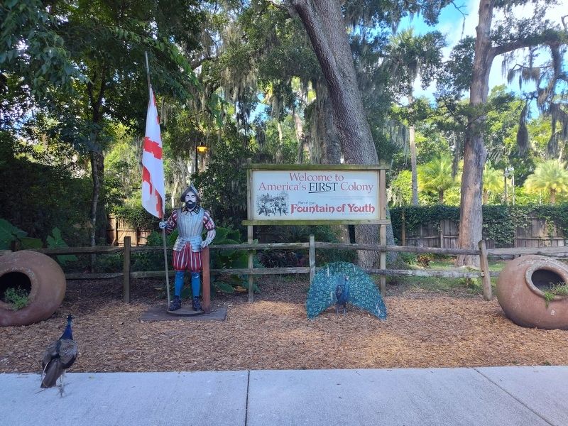 Ponce de Leon's Fountain of Youth Archaeological Park Marker. Click for full size. Ponce de Leon's Fountain of Youth Archaeological Park Marker image. Click for full size.