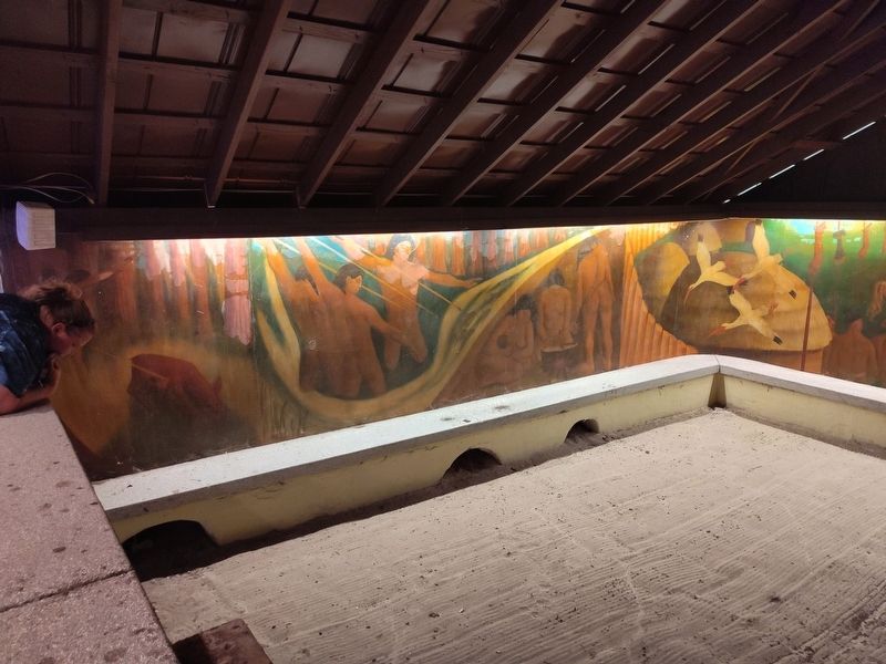 Mural Painted by Hollis H. Holbrook in 1954 Marker image. Click for full size.