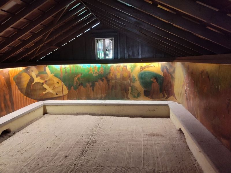 Mural Painted by Hollis H. Holbrook in 1954 Marker image. Click for full size.