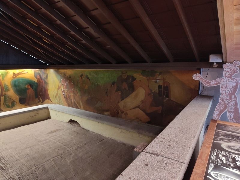 Mural Painted by Hollis H. Holbrook in 1954 Marker image. Click for full size.