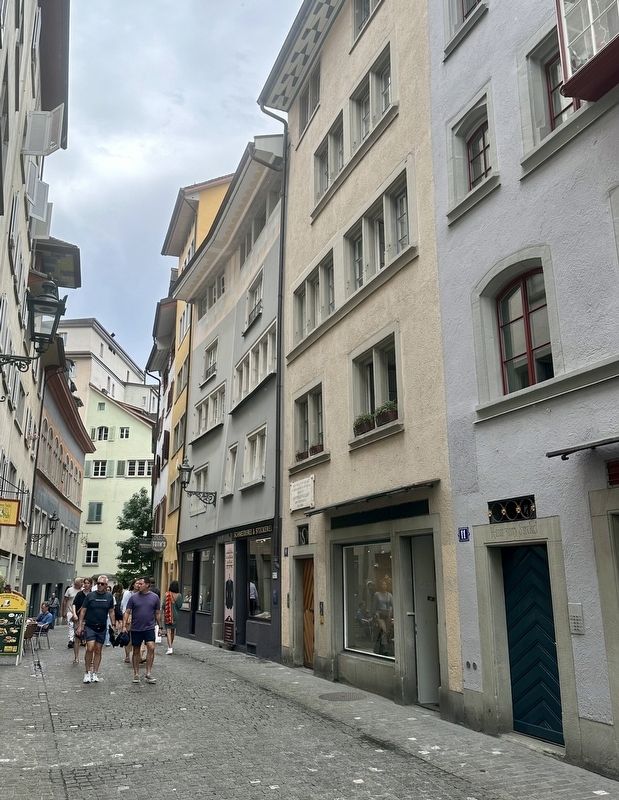 Gottfried Keller Marker - wider view. Click for full size. Gottfried Keller Marker - wider view image. Click for full size.