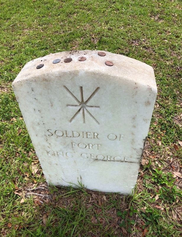 To The Soldiers Of Fort King George Marker image. Click for full size.