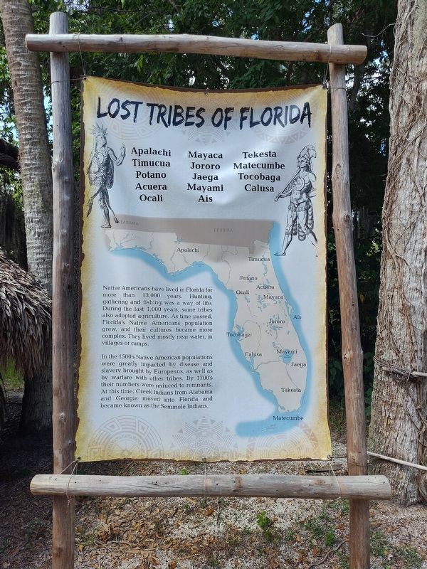 Lost Tribes OF Florida Marker. Click for full size. Lost Tribes OF Florida Marker image. Click for full size.