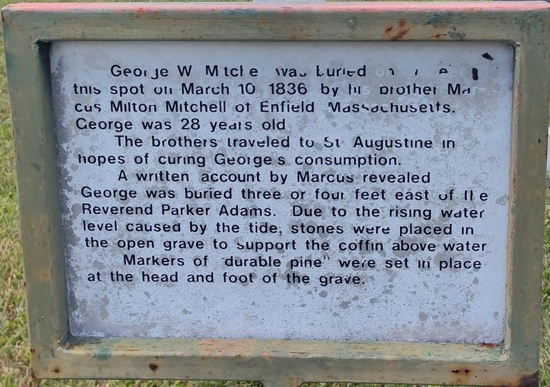 George W. Mitchell Marker image. Click for full size.