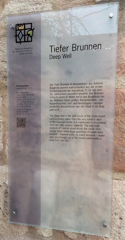 Tiefer Brunnen / Deep Well Marker. Click for full size. Tiefer Brunnen / Deep Well Marker image. Click for full size.