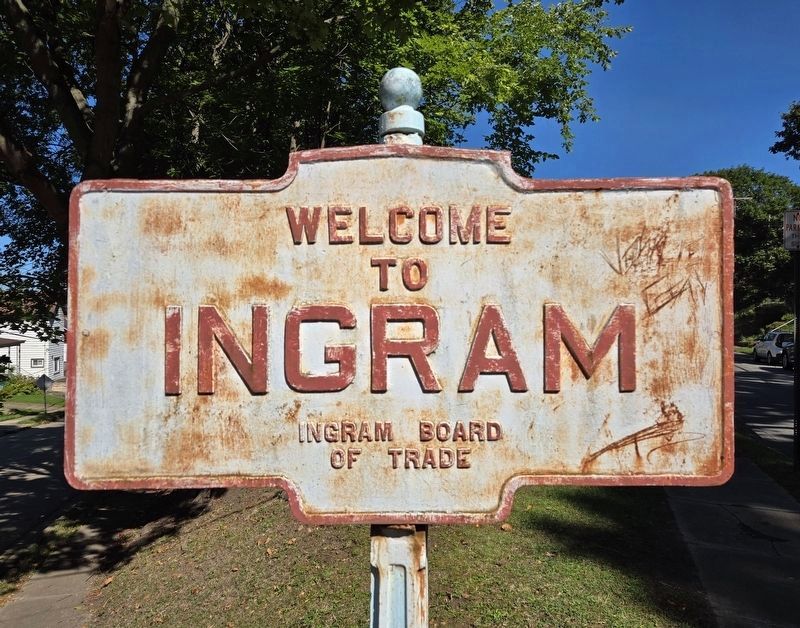 Ingram Community Marker. Click for full size. Ingram Community Marker image. Click for full size.