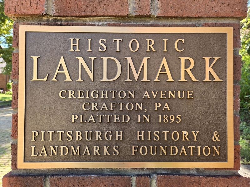Creighton Avenue Marker. Click for full size. Creighton Avenue Marker image. Click for full size.