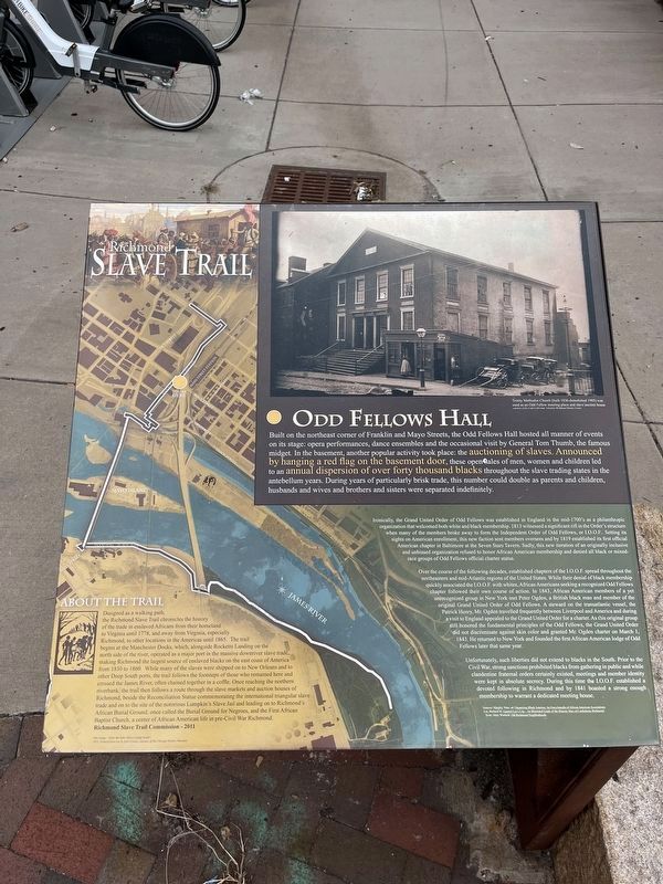 Odd Fellows Hall Marker. Click for full size. Odd Fellows Hall Marker image. Click for full size.