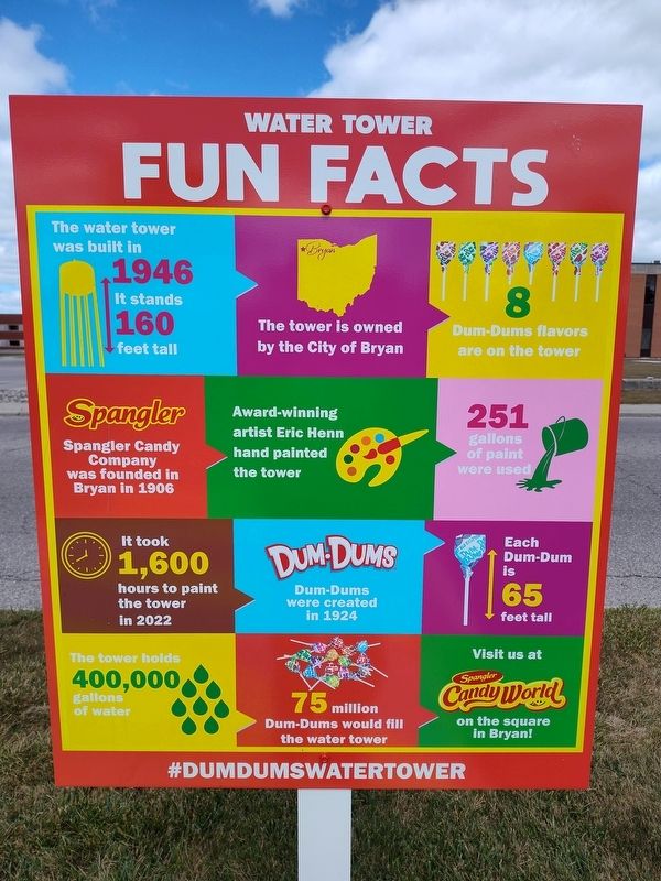 Water Tower Fun Facts Marker image. Click for full size.