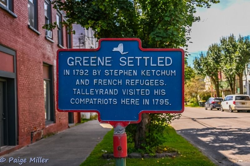 Greene Settled Marker. Click for full size. Greene Settled Marker image. Click for full size.