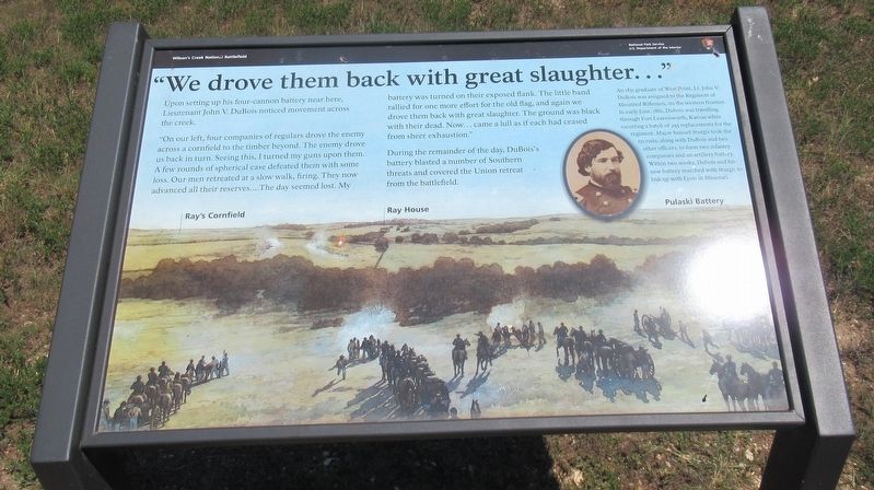 "We drove them back with great slaughter..." Marker. Click for full size. "We drove them back with great slaughter..." Marker image. Click for full size.