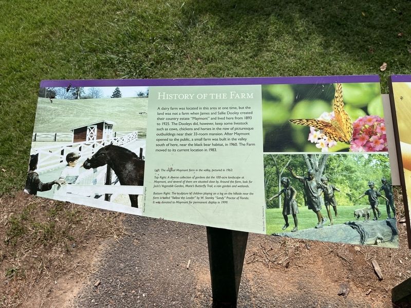 Maymont Farm Marker [Left panel] image. Click for full size.