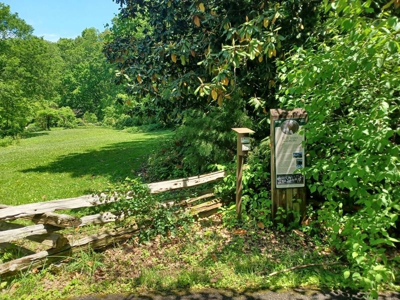 H. P. Ijams and the Bird Club Marker. Click for full size. H. P. Ijams and the Bird Club Marker image. Click for full size.