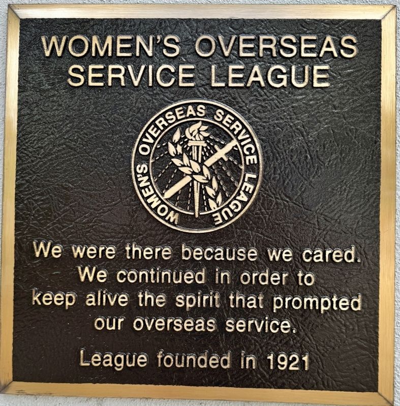 Women�s Overseas Service League Marker image. Click for full size.